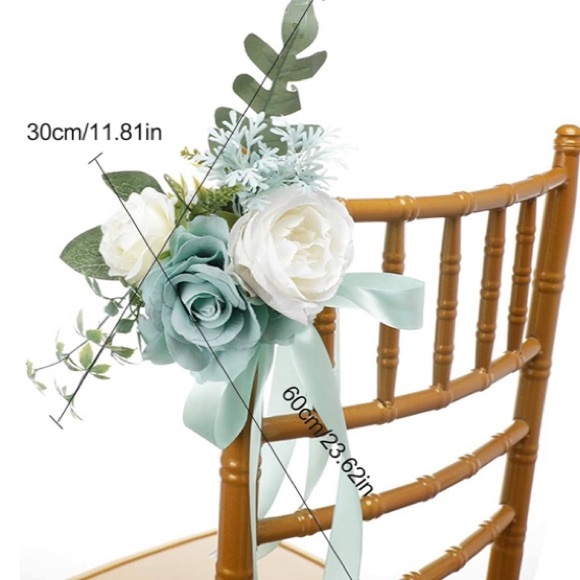 Wedding Aisle Chair Decorations Set of 16 - Picture 3 of 5